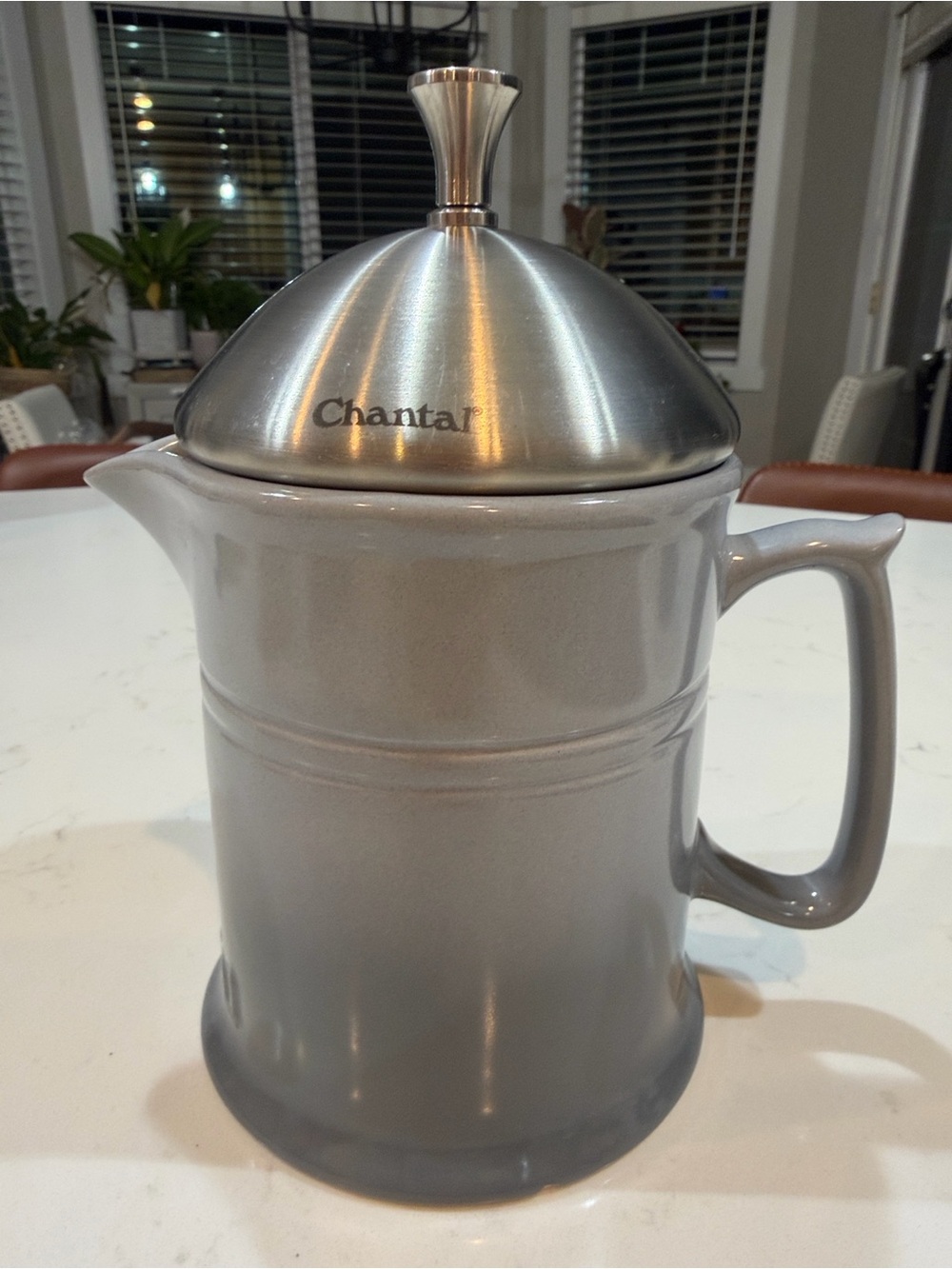 ☕️Chantal Ceramic 2-Cup French Press Coffee Maker